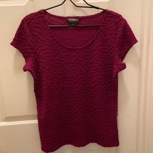 Liz Claiborne maroon top, size Large